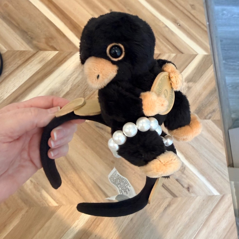 Universal Studio Harry Potter Niffler Plush Headband Fantastic Beasts Pearl Coin